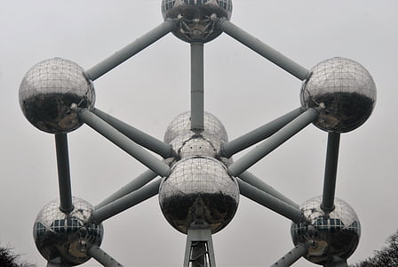 Atomium, Ciència, pilota, bol, Museu, edifici, Brussel·les