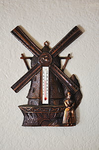 termômetro, temperatura, tempo, moinho de vento, Cristianismo, religião