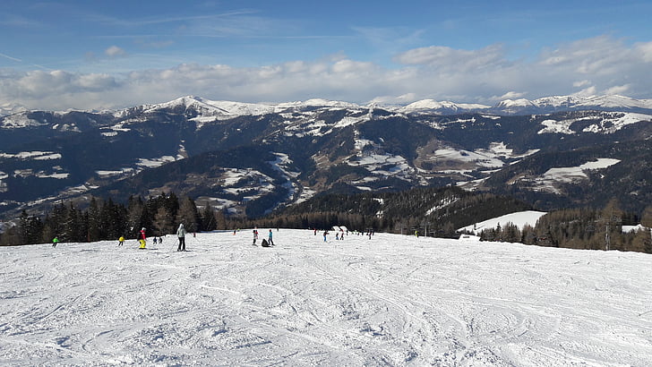 Alpine, Berge, Gerlitzen, Schnee, Berg, Winter, Natur