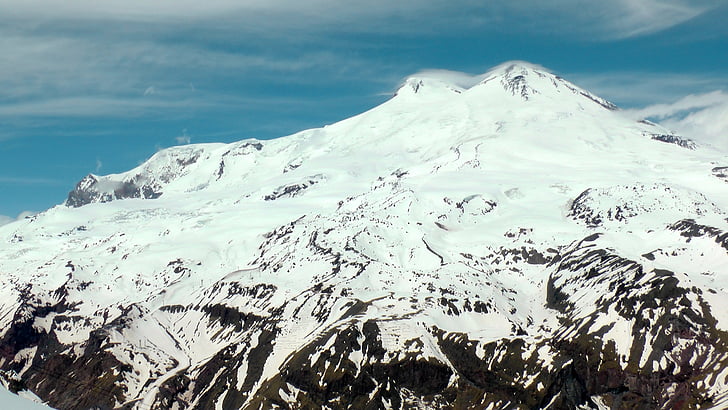 Elbrus, hory, Kaukaz, Kabardsko-balkarskej republike, horolezectvo, lezenie, sledovať