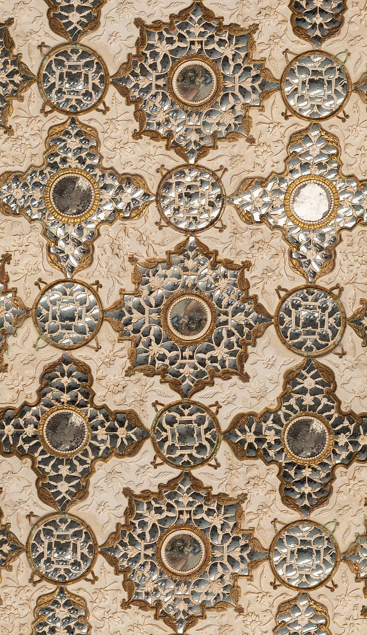pattern, mirrors, india, mughal, design, style, decoration