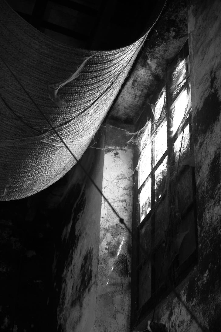 black and white, window, old, winery, blind, esparto, sherry