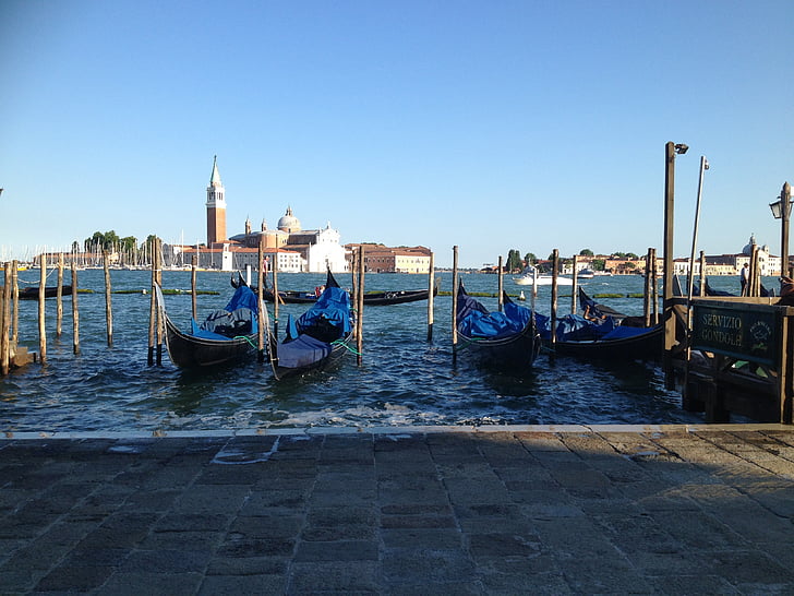 Venecia, góndola, Europa, agua, Turismo, barco, veneciano