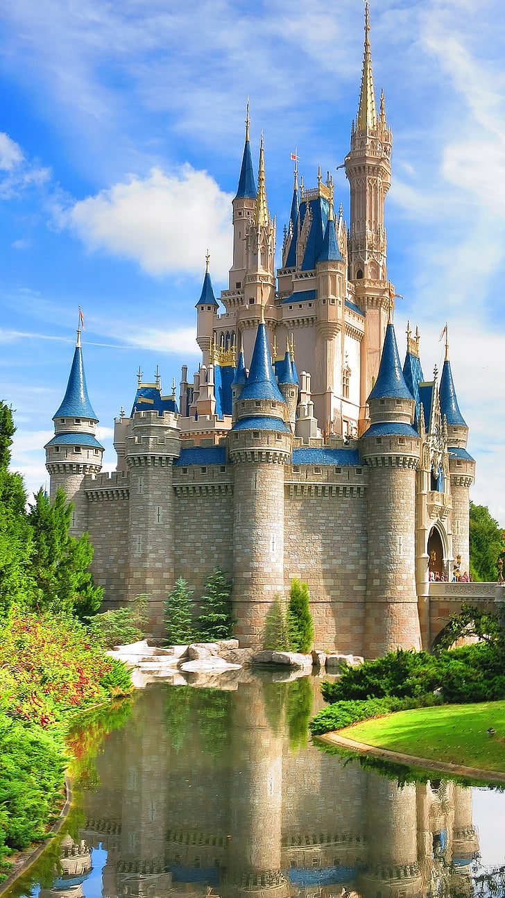 a Walt disney world, Disney, Castle, Disney world, mágikus Királyság, Florida, Magic