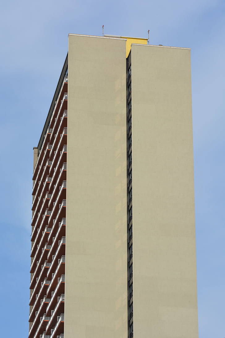 pastatas, Architektūra, fasadas, apartamentų pastatas, Ostendė
