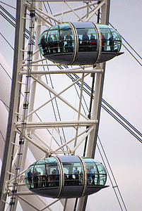 occhio di Londra, rotella di Ferris, grande ruota, ruota panoramica, Inghilterra, turisti, attrazione turistica