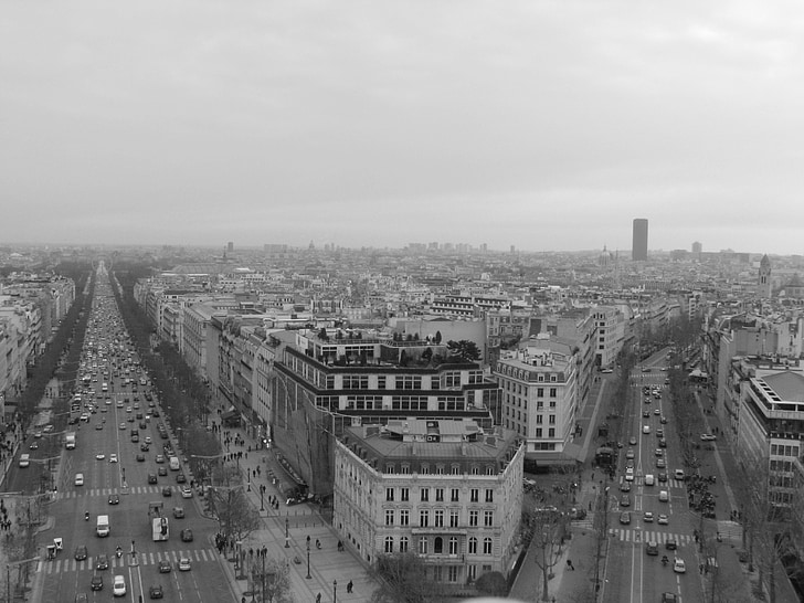 Paris, City, Frankrig, arkitektur, Street
