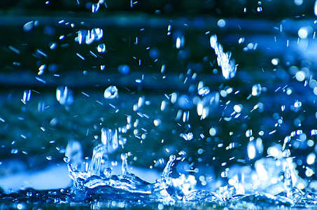 gota d'aigua, pluja, caient, abocar, fotos, clar, gota