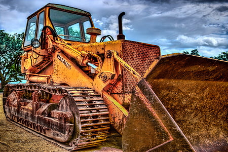 grävmaskiner, Caterpillar, maskin, fordon, webbplats, anläggningsmaskin, kommersiella fordon