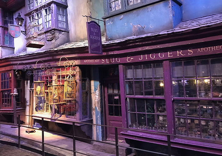 Harryju Potteru, Zakutnu ulicu, studija, London, ulica, arhitektura, urbanu scenu