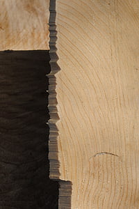 lesa, tranše, zdrobljen, cik cak, lom, letno obroči, struktura