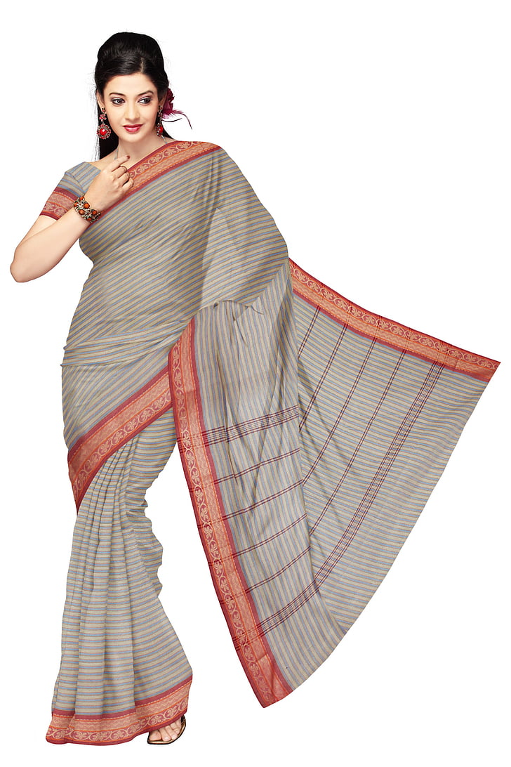 sari, India riided, mood, siid, kleit, naine, Mudel