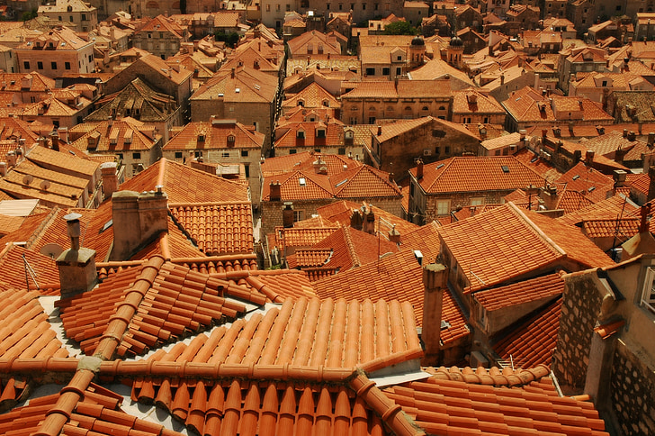 strehe, ploščice, rdeča, ploščice, Urban splošna stališča, arhitektura, spomenikov