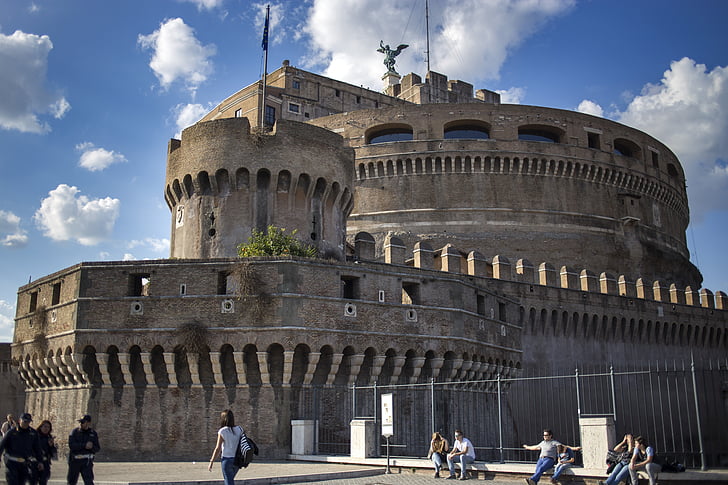rome, the vatican, holy angel castle, building