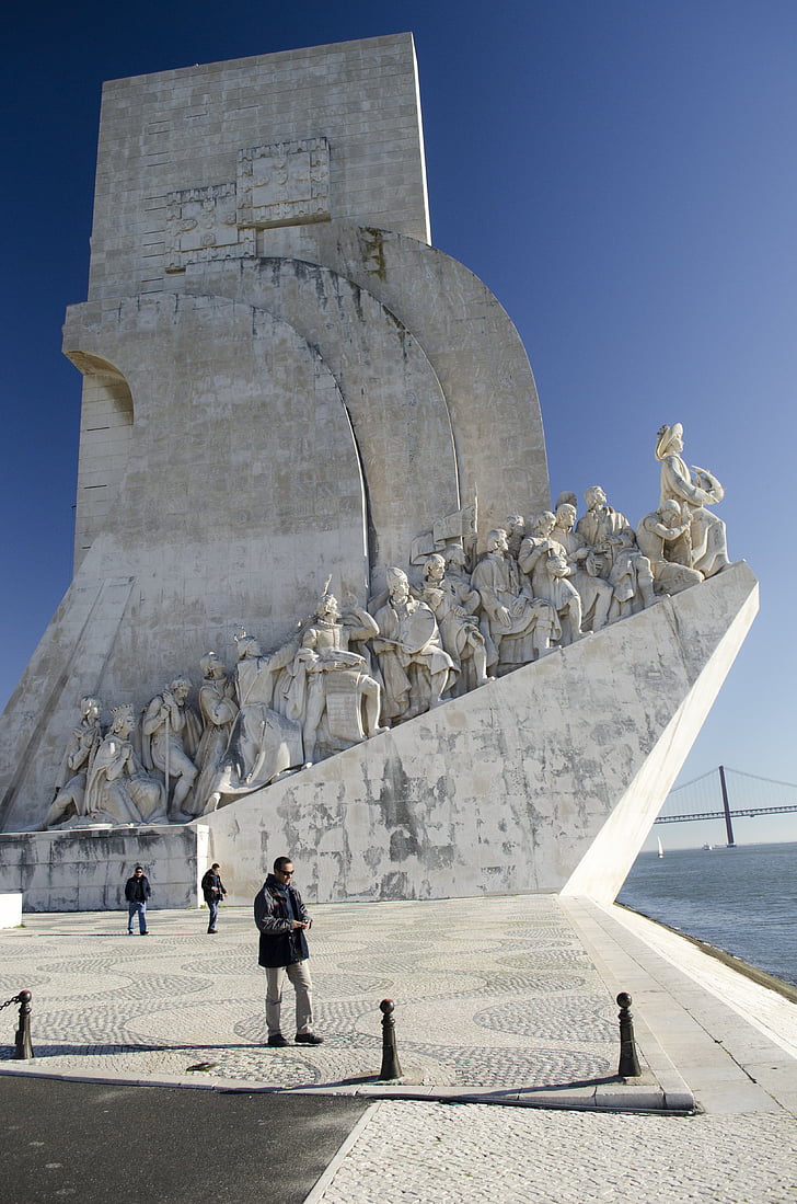 monument, Lissabon, Portugal, opdagelser, Lisboa, arkitektur, sten