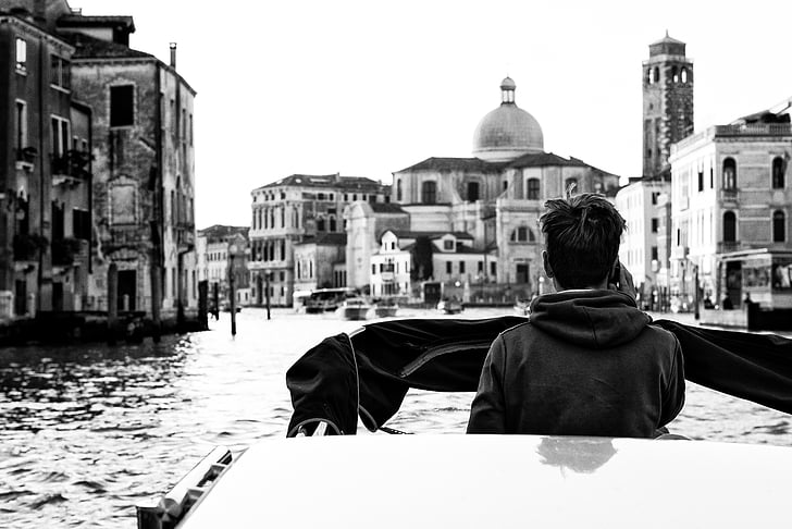 Italija, Benetke, kanal, zgodovinsko, čolni, laguno, vode