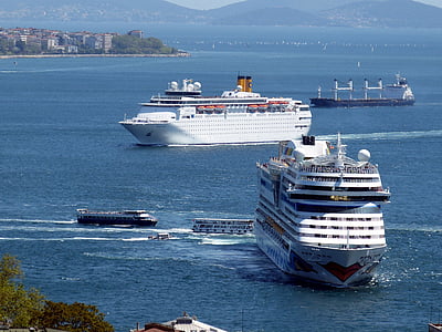 Istanbul, Turecko, Cruise, Bospor, loď, Outlook, výletná loď
