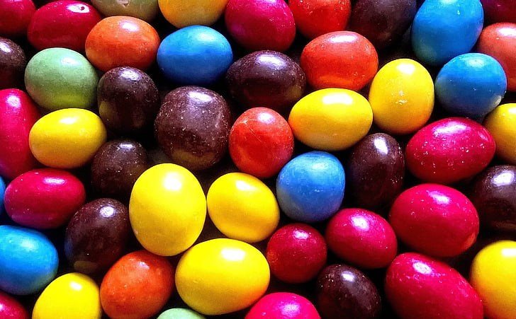 Farba, jesť, vajcia, farebné, farebné, jedlo, v tvare vajcia