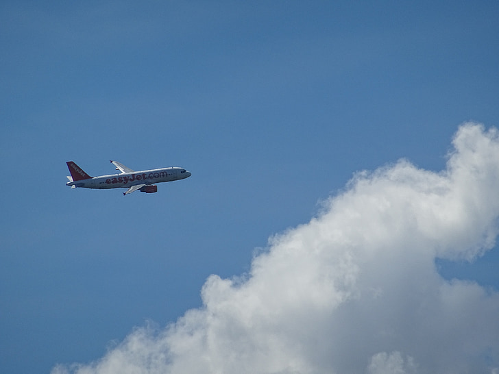 zrakoplova, oblaci, Cumulus oblak, krilo, pogled iz zraka, letjeti, letak
