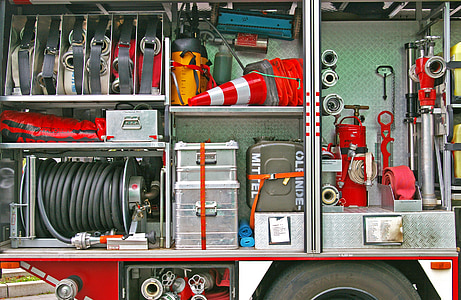 oheň, Hasiči, hasičský vůz, dobrovolných hasičů, Odstranit, zachraňují životy, cvičení