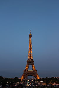 arkitektur, Eiffeltårnet, Frankrig, infrastruktur, vartegn, Paris, turistattraktion