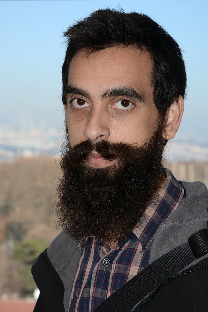 beard, young male, portrait, turkish, men, outdoors, people