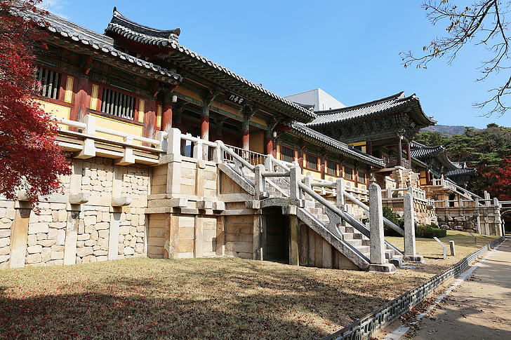 bulguksa temppeli, Racing, Korean tasavalta, uskonto, Buddha, Korea, Matkailu