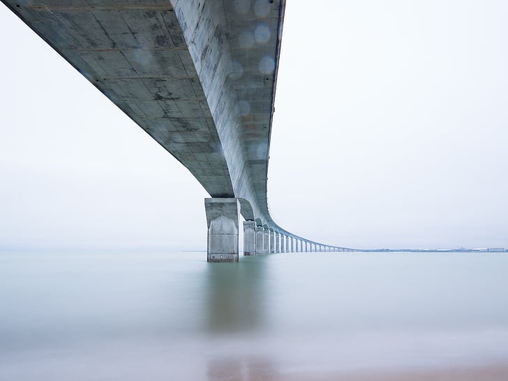fotografia, gris, Pont, diürna, arquitectura, ponts, estructures