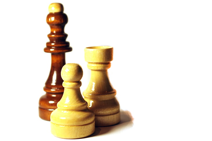 jeu d’échecs, jeu, chiffres, équipe, logique, la décision, pion