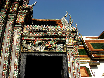 Bangkok, Thajsko, Královský palác, budova, struktura, orientační bod, historické