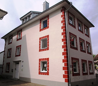 edificio, arquitectura, fachadas, ventana, casco antiguo, Radolfzell am bodensee, Alemania
