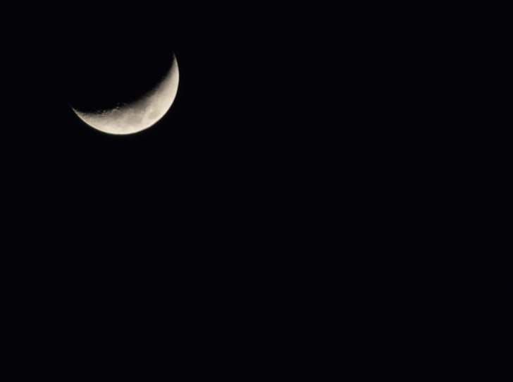 mesiac, noc, Sky, Astronómia, tmavé, priestor, kópia priestoru