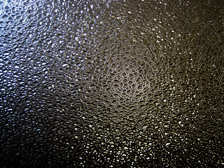 glass, opaque, embossed, patterned, fine, light, refractive