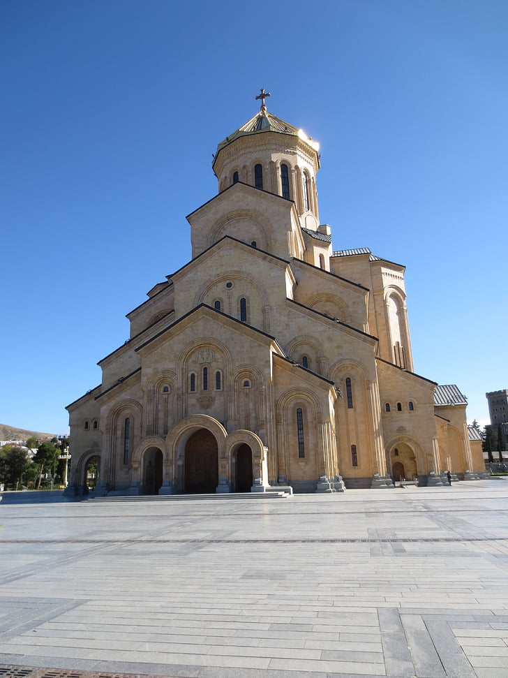 Tbiliszi, sameba, sameba nevetesség, ortodox, Grúzia, templom, Kaukázus