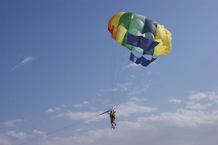 paragliding, fritid, ferie, sommer, Middelhavet, rejse