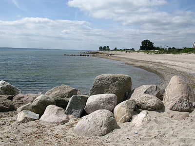 Baltské moře, Já?, Baltské moře pláž, pobřeží, pláž, banka, krajina