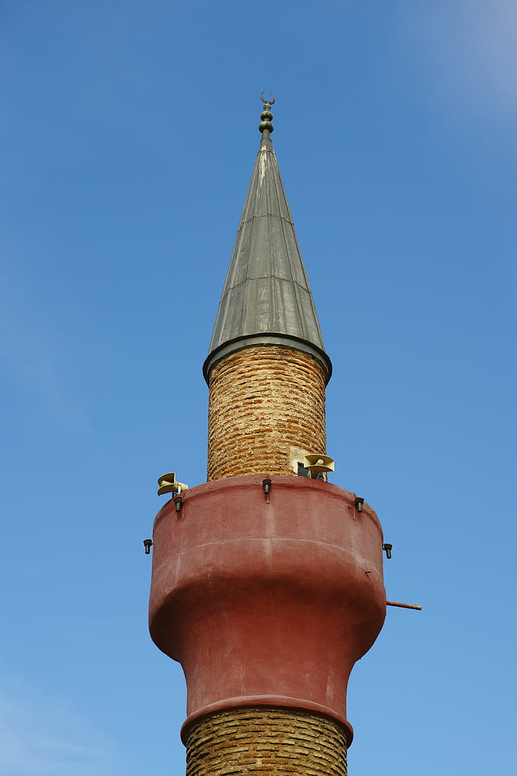 Cami, minaret de, esthétique, Moyen Orient, sur, Istanbul, architecture