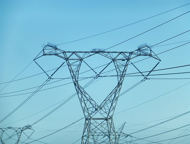 pylon, elektricitet, linjer, Nuvarande