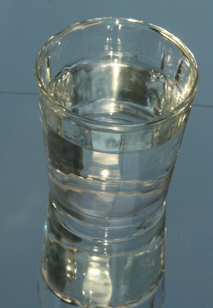 steklo, vode, pijača, jasno