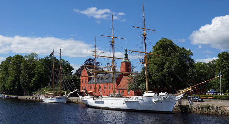 najaden, Halmstad, Castell, vaixell de vela