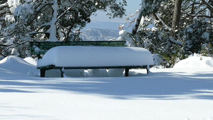 Bank, snö, Nevado, vinter, Nevada, snöiga landskap, kalla