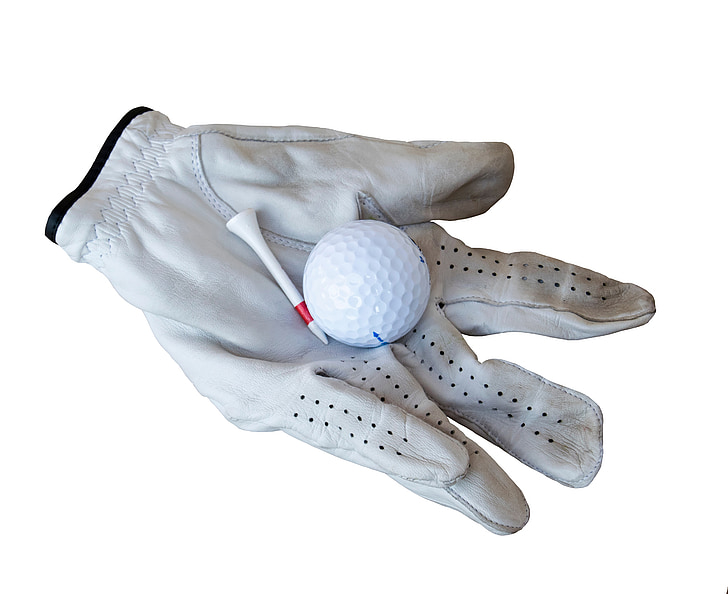 golf, glove, leather, sport, ball, golfer, tee