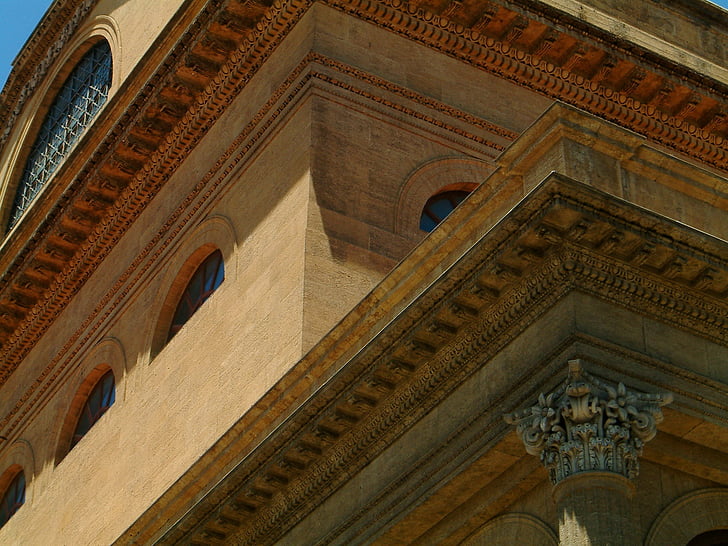 Palermo, Sicília, Taliansko, Architektúra, klasicistické, detail