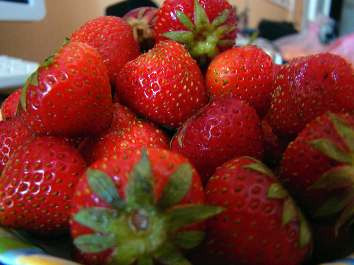 φράουλα, μούρο, κόκκινο, ορεκτικό, νόστιμο