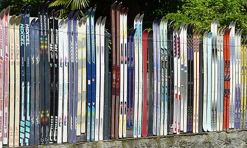 滑雪, 栅栏, 花园篱笆, magadino, 瑞士, 马焦雷湖