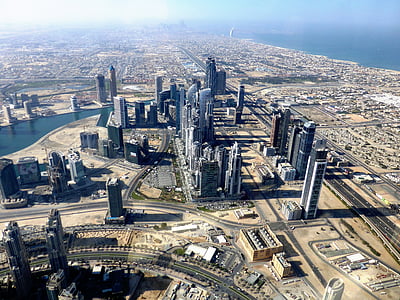 고층 빌딩, 보기, 두바이