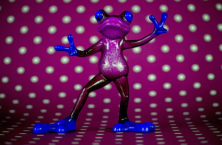 frog, disco, gesture, peace, funny, cute, figure