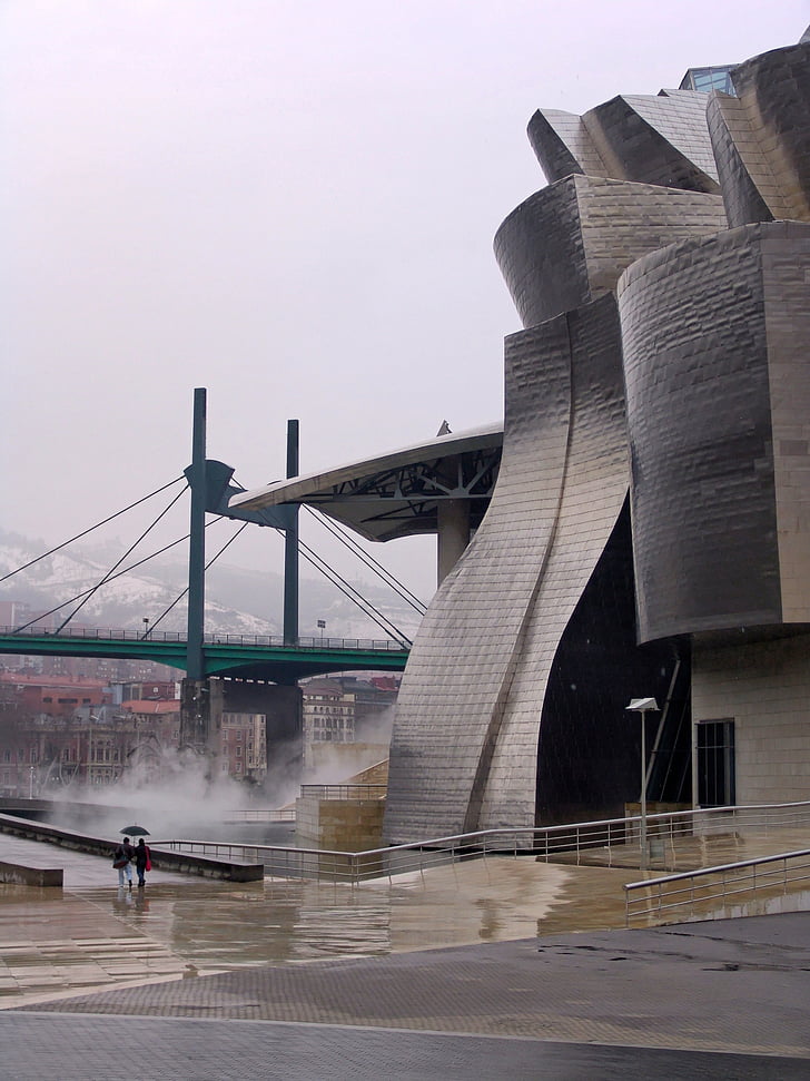 Bilbao, Guggenheim, Museum, matka, arkkitehtuuri, matkustaa, Maamerkki