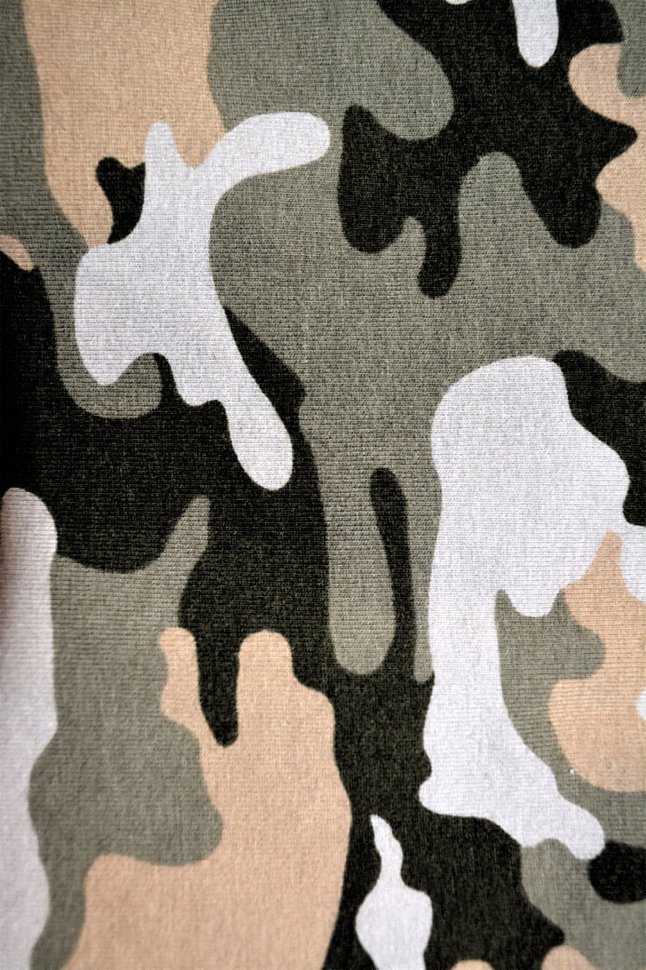 camouflage, patroon, militaire, textiel, materiaal, uniform, stof