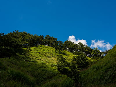 Japan, Minami aso, Sky, molnet, Kumamoto, landskap, blå himmel